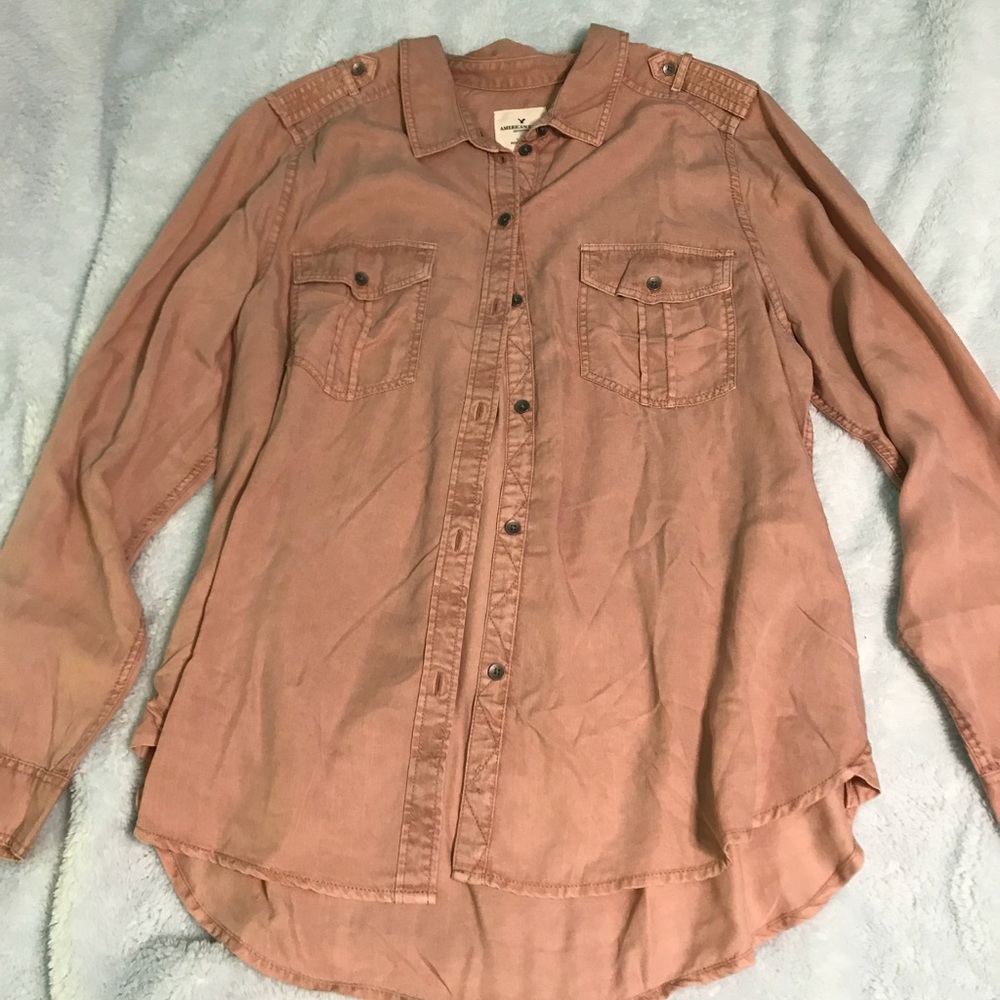 American Eagle button up size XL
